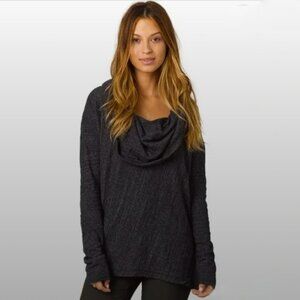 Prana Charcoal Cowl Neck Sweater